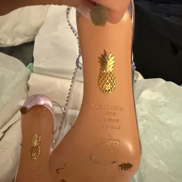 Aquazzura
85mm Ray of Light Plexi Crystal Sling Sandals - Picture 12 of 12